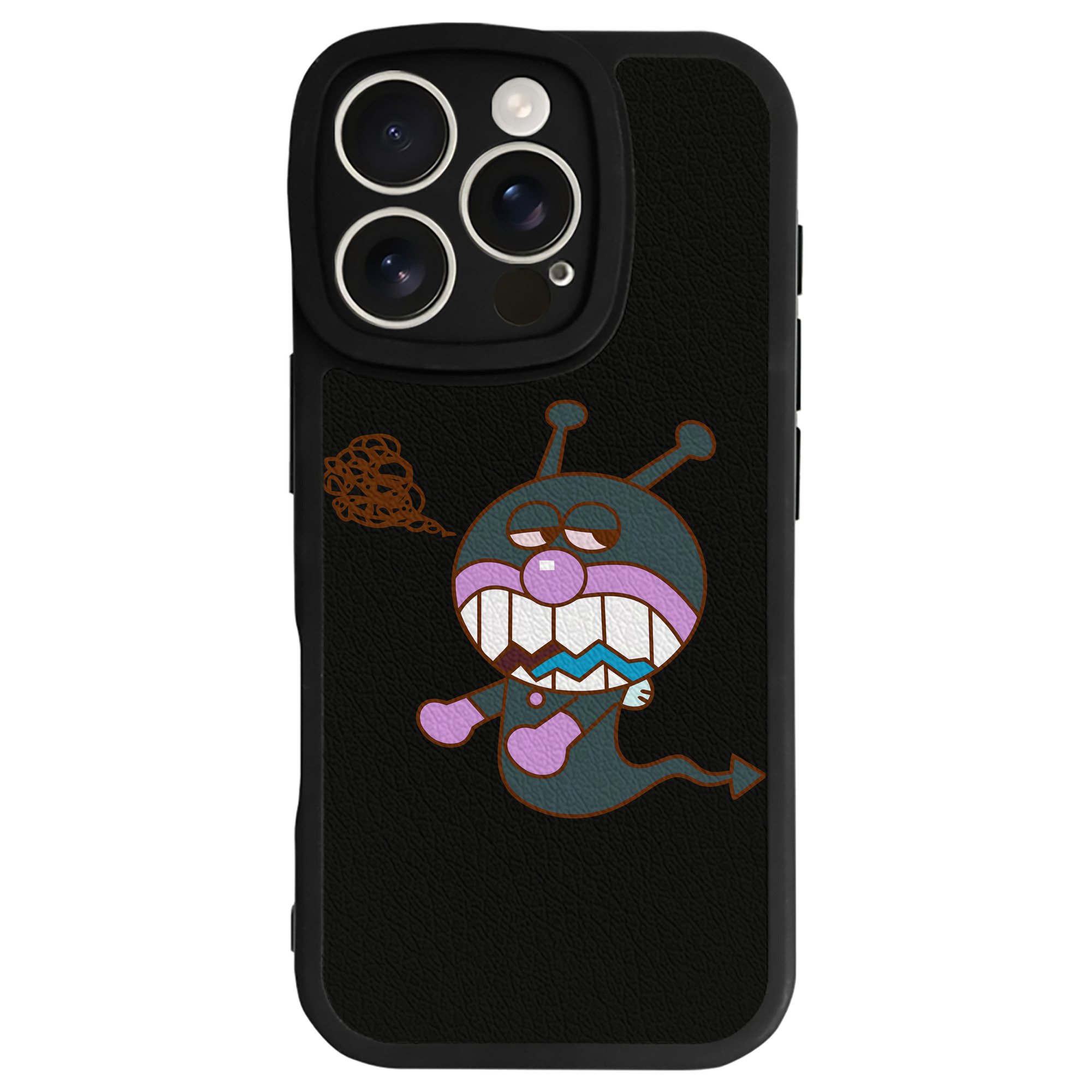 （画像用） アンパンマン Anpanman 【iPhone 16シリーズ対応】シリコンスマホケース（レザー調） 材質：シリコン